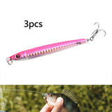 Maxbell 3x Top Water Fishing Lures with Hook for Men Outdoor Activities Boat Fishing Pink