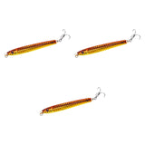 Maxbell 3x Top Water Fishing Lures with Hook for Men Outdoor Activities Boat Fishing Gold