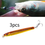 Maxbell 3x Top Water Fishing Lures with Hook for Men Outdoor Activities Boat Fishing Gold