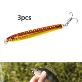 Maxbell 3x Top Water Fishing Lures with Hook for Men Outdoor Activities Boat Fishing Gold