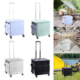 Maxbell Grocery Shopping Cart Handcart Shopping Hand Truck for Home Groceries Moving purple