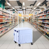 Maxbell Grocery Shopping Cart Handcart Shopping Hand Truck for Home Groceries Moving purple