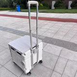Maxbell Grocery Shopping Cart Handcart Shopping Hand Truck for Home Groceries Moving gray