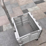 Maxbell Grocery Shopping Cart Handcart Shopping Hand Truck for Home Groceries Moving gray