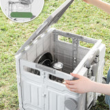 Maxbell Grocery Shopping Cart Handcart Shopping Hand Truck for Home Groceries Moving gray