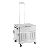 Maxbell Grocery Shopping Cart Handcart Shopping Hand Truck for Home Groceries Moving gray