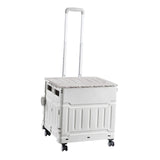 Maxbell Grocery Shopping Cart Handcart Shopping Hand Truck for Home Groceries Moving gray