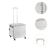 Maxbell Grocery Shopping Cart Handcart Shopping Hand Truck for Home Groceries Moving gray