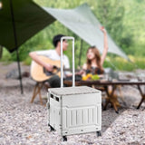 Maxbell Grocery Shopping Cart Handcart Shopping Hand Truck for Home Groceries Moving gray