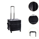 Maxbell Grocery Shopping Cart Handcart Shopping Hand Truck for Home Groceries Moving black