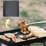 Maxbell BBQ Griddle Teppanyaki Plate Camping Grilling Pan for Barbecue Travel Indoor