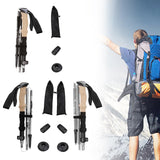 Maxbell Walking Stick Portable Hiking Pole for Hiking Outdoor Adventures Backpacking Black