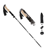 Maxbell Walking Stick Portable Hiking Pole for Hiking Outdoor Adventures Backpacking Black