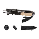 Maxbell Walking Stick Portable Hiking Pole for Hiking Outdoor Adventures Backpacking Black