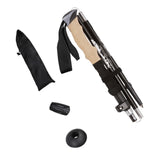 Maxbell Walking Stick Portable Hiking Pole for Hiking Outdoor Adventures Backpacking Black