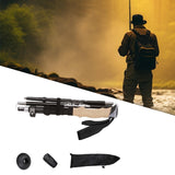 Maxbell Walking Stick Portable Hiking Pole for Hiking Outdoor Adventures Backpacking Black