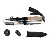 Maxbell Walking Stick Portable Hiking Pole for Hiking Outdoor Adventures Backpacking Silver