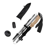 Maxbell Walking Stick Portable Hiking Pole for Hiking Outdoor Adventures Backpacking Silver