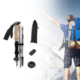 Maxbell Walking Stick Portable Hiking Pole for Hiking Outdoor Adventures Backpacking Silver