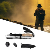 Maxbell Walking Stick Portable Hiking Pole for Hiking Outdoor Adventures Backpacking Silver