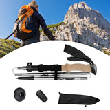 Maxbell Walking Stick Portable Hiking Pole for Hiking Outdoor Adventures Backpacking Silver