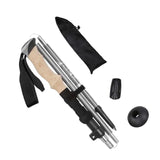 Maxbell Walking Stick Portable Hiking Pole for Hiking Outdoor Adventures Backpacking Gray