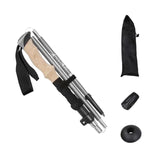 Maxbell Walking Stick Portable Hiking Pole for Hiking Outdoor Adventures Backpacking Gray