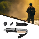 Maxbell Walking Stick Portable Hiking Pole for Hiking Outdoor Adventures Backpacking Gray