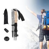 Maxbell Walking Stick Portable Hiking Pole for Hiking Outdoor Adventures Backpacking Gray