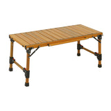 Maxbell Outdoor Folding Table Furniture Portable Igt Table for Fishing Picnic Garden Brown 88x38.5x38.5cm