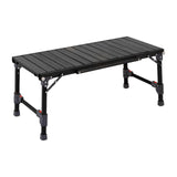 Maxbell Outdoor Folding Table Furniture Portable Igt Table for Fishing Picnic Garden Black 88x38.5x38.5cm