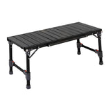 Maxbell Outdoor Folding Table Furniture Portable Igt Table for Fishing Picnic Garden Black 88x38.5x38.5cm