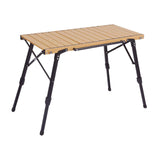 Maxbell Outdoor Folding Table Furniture Portable Igt Table for Fishing Picnic Garden Brown 96x46x63cm