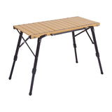 Maxbell Outdoor Folding Table Furniture Portable Igt Table for Fishing Picnic Garden Brown 96x46x63cm