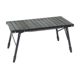 Maxbell Outdoor Folding Table Furniture Portable Igt Table for Fishing Picnic Garden Black 96x46x63cm