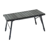 Maxbell Outdoor Folding Table Furniture Portable Igt Table for Fishing Picnic Garden Black 96x46x63cm