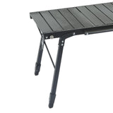 Maxbell Outdoor Folding Table Furniture Portable Igt Table for Fishing Picnic Garden Black 96x46x63cm