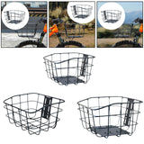 Maxbell Bike Basket Organizer Stylish Bike Pannier Basket for Sports Outdoor Cycling S with Base Plate