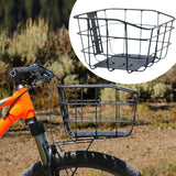 Maxbell Bike Basket Organizer Stylish Bike Pannier Basket for Sports Outdoor Cycling L with Base Plate