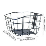 Maxbell Bike Basket Organizer Stylish Bike Pannier Basket for Sports Outdoor Cycling L with Base Plate