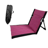 Maxbell Floor Chair with Back Support Camping Chair for Mountaineering Yard Concerts Pitaya Color39x40x38