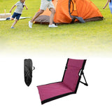 Maxbell Floor Chair with Back Support Camping Chair for Mountaineering Yard Concerts Pitaya Color39x40x38