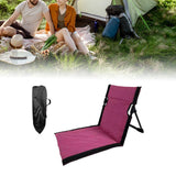 Maxbell Floor Chair with Back Support Camping Chair for Mountaineering Yard Concerts Pitaya Color39x40x38