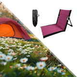 Maxbell Floor Chair with Back Support Camping Chair for Mountaineering Yard Concerts Pitaya Color39x40x38