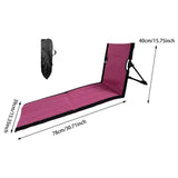 Maxbell Floor Chair with Back Support Camping Chair for Mountaineering Yard Concerts Pitaya Color39x40x78