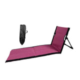 Maxbell Floor Chair with Back Support Camping Chair for Mountaineering Yard Concerts Pitaya Color39x40x78