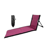 Maxbell Floor Chair with Back Support Camping Chair for Mountaineering Yard Concerts Pitaya Color39x40x78