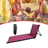Maxbell Floor Chair with Back Support Camping Chair for Mountaineering Yard Concerts Pitaya Color39x40x78