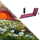 Maxbell Floor Chair with Back Support Camping Chair for Mountaineering Yard Concerts Pitaya Color39x40x78