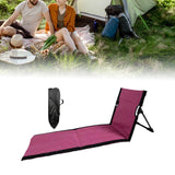 Maxbell Floor Chair with Back Support Camping Chair for Mountaineering Yard Concerts Pitaya Color39x40x78